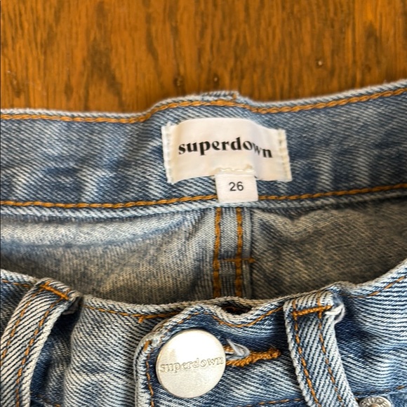 Superdown Denim Blue Women Shorts size 26 - Picture 2 of 4